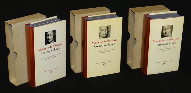Madame de Sévigné : Correspondance (complet en 3 volumes), Bibliothèque de la Pléiade