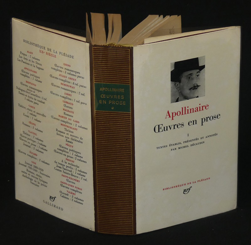 Oeuvres en Prose d'Apollinaire (Tome I- Bibliothèque de La Pléiade)