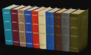 Lot de 10 tomes de "L'Argus du livre de collection" (juillet 1985 - juillet 1999)