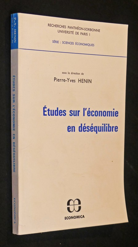 Etudes sur l'économie en déséquilibre