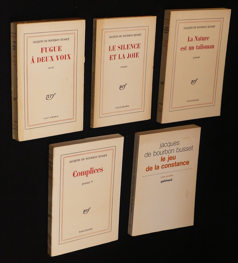 Jacques de Bourbon Busset, 5 ouvrages