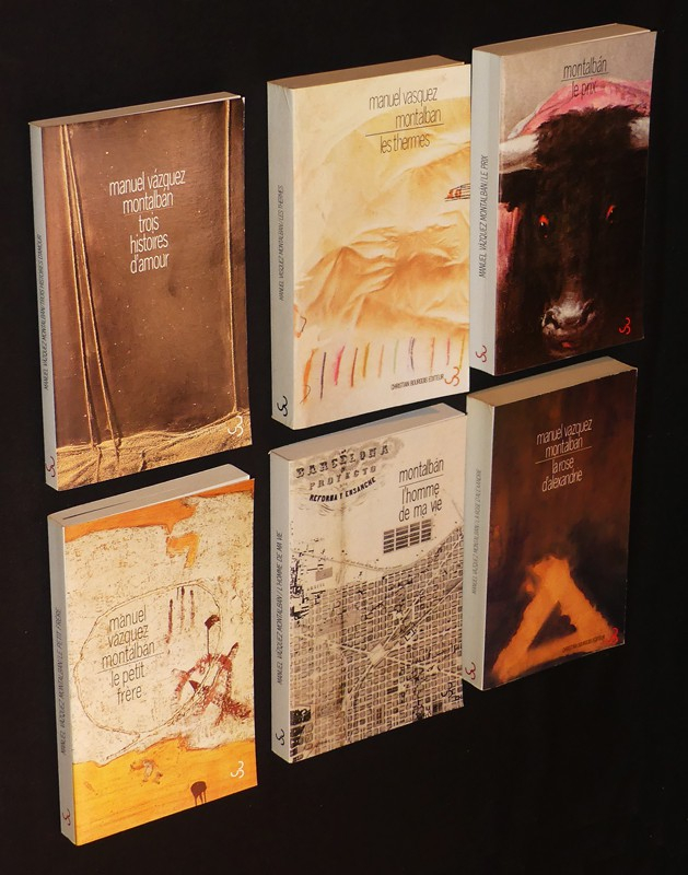 Manuel Vazquez Montalban, lot de six livres