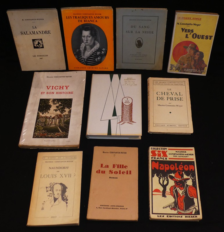 Maurice Constantin-Weyer, lot de 10 ouvrages