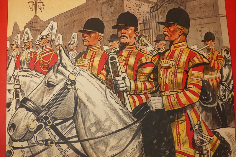 Affiche ancienne des Chemins de fer de l'état et de Brighton : Paris-Londres (illustrée par Maurice Toussaint)