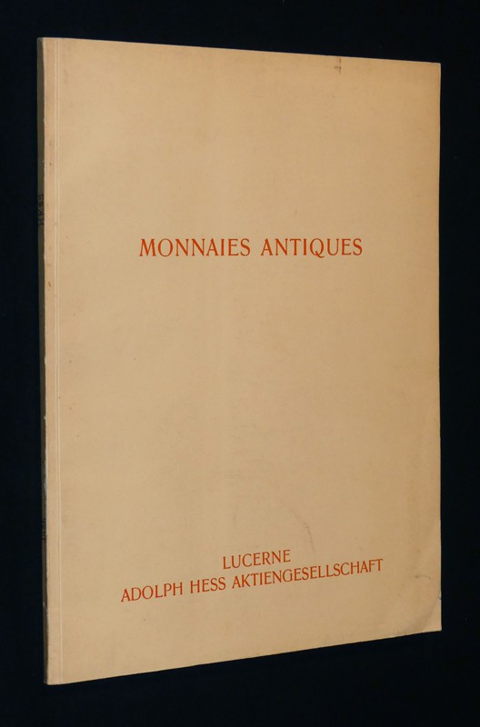 Catalogue de monnaies grecques et romaines (Lucerne, 28 avril 1936)