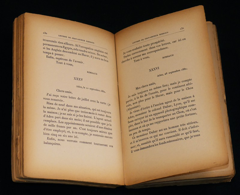 Lettres de Jean-Arthur Rimbaud : Egypte, Arabie, Ethiopie