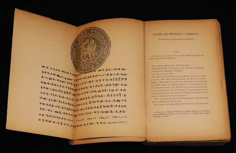 Lettres de Jean-Arthur Rimbaud : Egypte, Arabie, Ethiopie