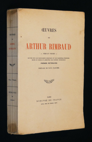 Oeuvres de Arthur Rimbaud. Vers et proses