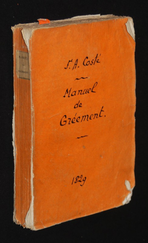 Manuel de gréement, ou l'art d'équiper les vaisseaux et autres batimens de mer, de tout ce qui est nécessaire à leurs mouvemens