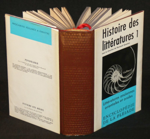 Histoire des littératures, Tome 1 : Littératures anciennes orientales et orales (Encyclopédie de la Pléiade)