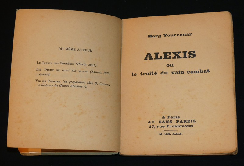 Alexis ou le Traité du vain combat