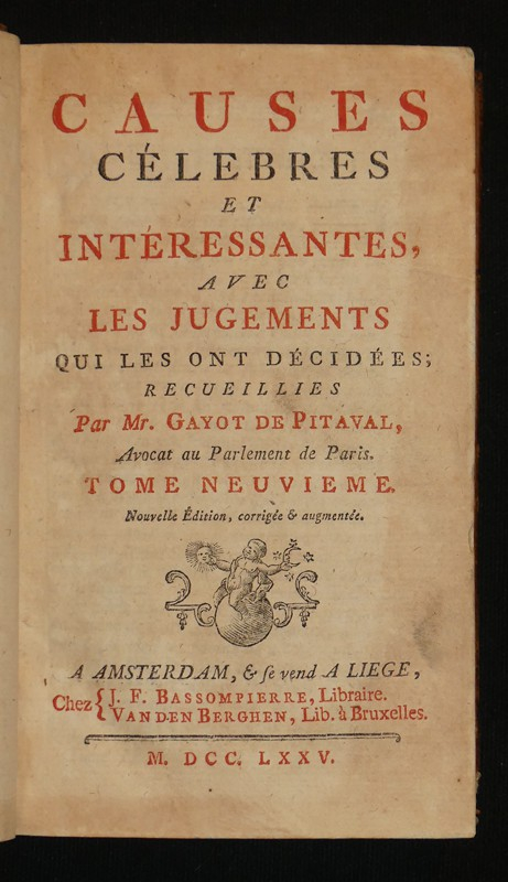 Causes célèbres et intéressantes, avec les jugements qui les ont décidées (Tome 7)