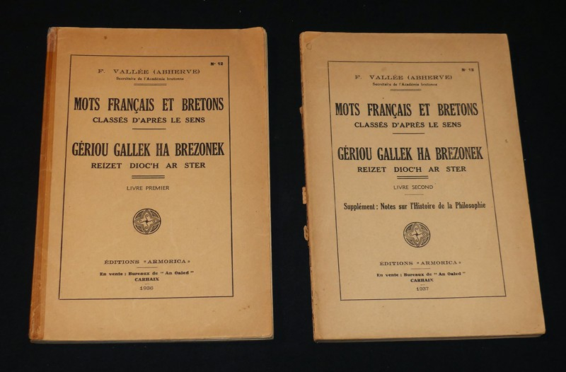 Mots français et bretons classés d'après le sens. Gériou gallek ha brezonek  reizet dioc'h ar ster