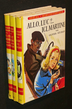 Luc et Martine (Idéal-Bibliothèque, série complète en 3 volumes) : Luc et Martine font équipe - Luc et Martine à la tour blanche - Allô Luc ? Ici Martine