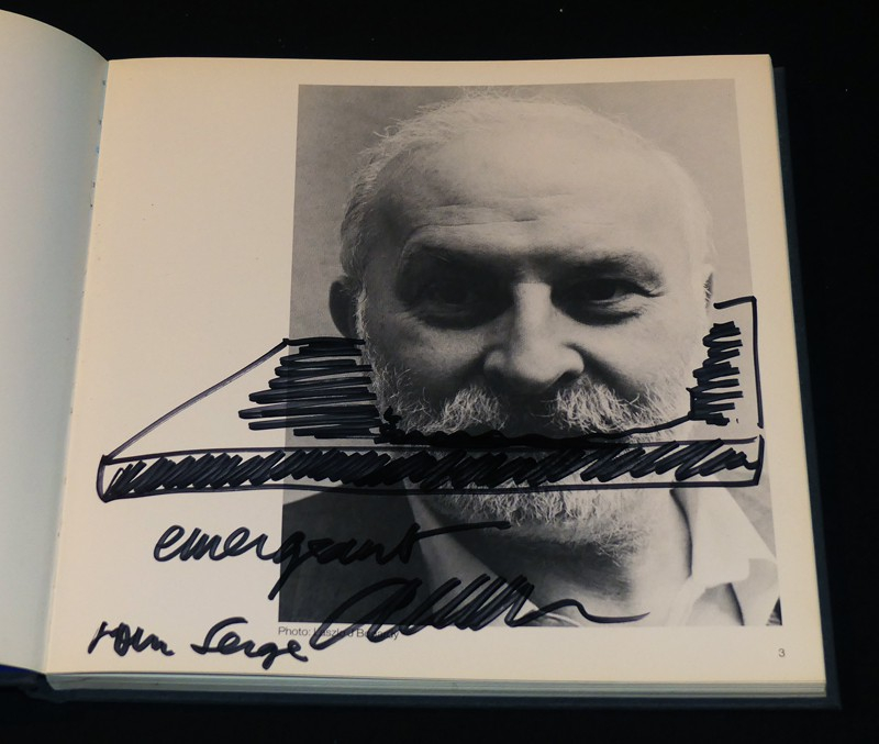 ARMAN, DEDICACE PAR ARMAN (SIGNATURE et DESSIN ORIGINAL).