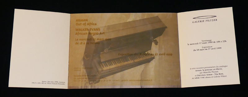 ARMAN, DEDICACE PAR ARMAN (SIGNATURE et DESSIN ORIGINAL).