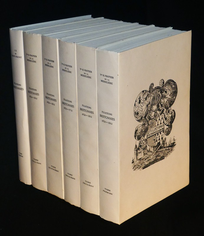 Filiations bretonnes 1650-1912 (6 volumes)