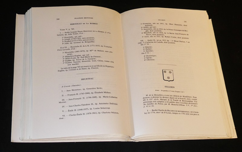 Filiations bretonnes 1650-1912 (6 volumes)