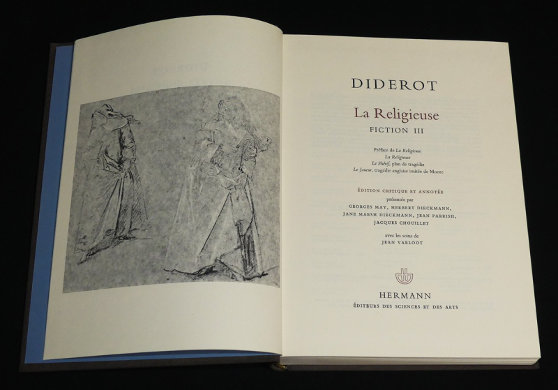 Oeuvres complètes de Diderot, Tome 11 : La Religieuse (Fiction III)