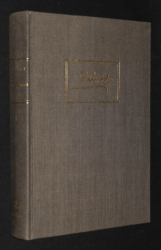 Oeuvres complètes de Diderot, Tome 1 : Le modèle anglais