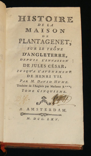Histoire de la maison de Plantagenet sur le trône d'Angleterre, depuis l'invasion de Jules César, jusqu'à l'avènement de Henri VII (Tome 5)