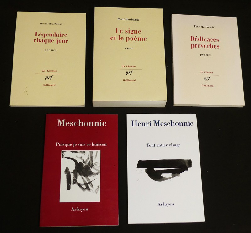 Cinq livres écrits par Henri Meschonnic