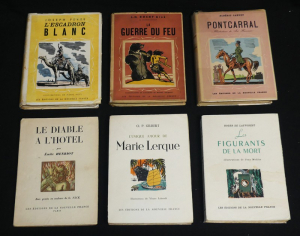 Six ouvrages illustrés édités par "les Éditions de la nouvelle France"