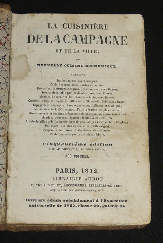 La Cuisinière de la campagne et de la ville, ou nouvelle cuisine économique