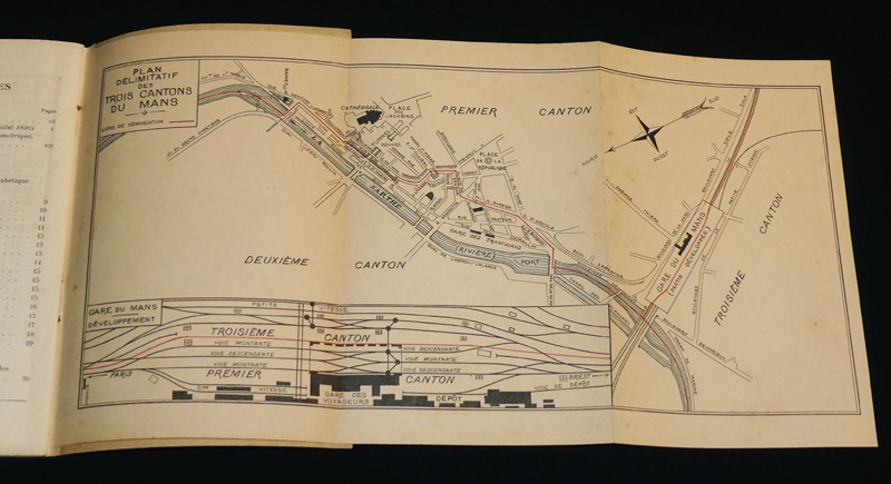 Le Mans, ses trois cantons : Composition et délimitation