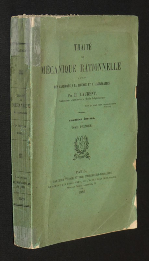 Traité de mécanique rationnelle à l'usage des candidats à la licence et à l'agrégation