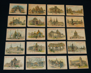 Lot de 20 chromos Chocolat Lombart : Exposition Universelle 1900