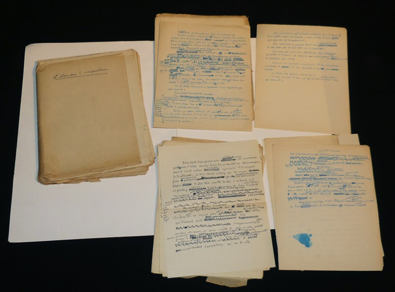 Manuscrit de Marcel Jouhandeau : Notes pour 