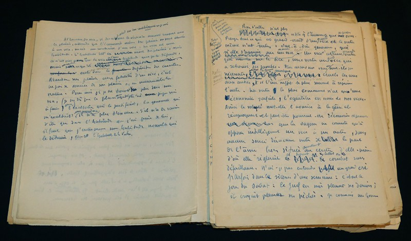 Manuscrit de Marcel Jouhandeau : Notes pour 