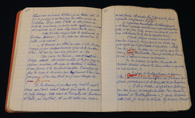 Manuscrit d'Elise Jouhandeau : 