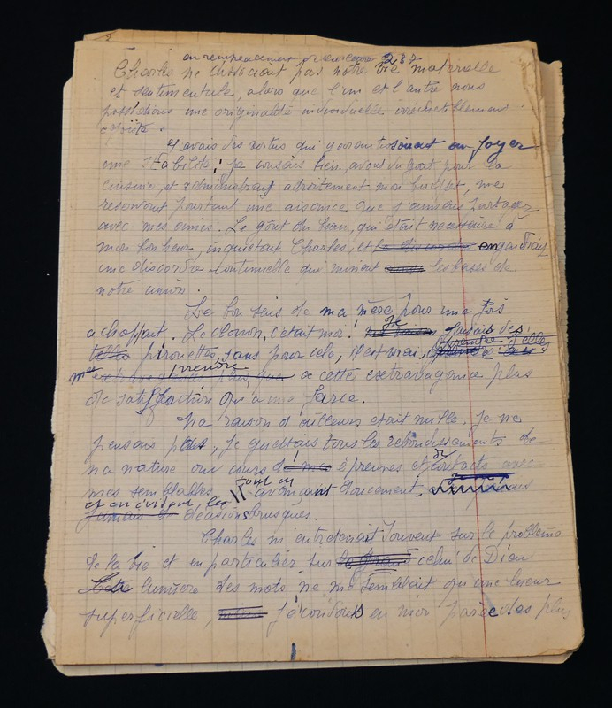 Manuscrit d'Elise Jouhandeau : 