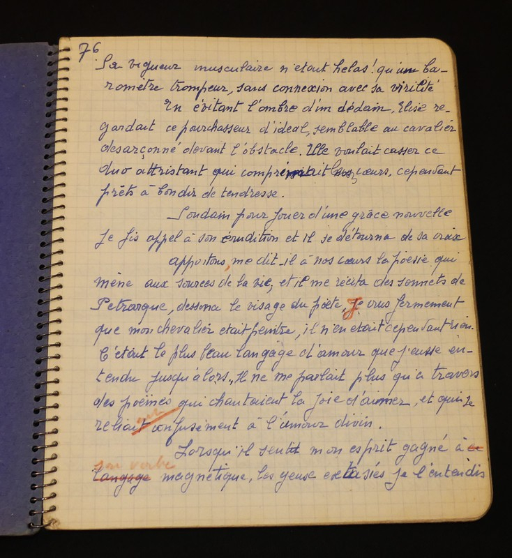 Manuscrit d'Elise Jouhandeau : 