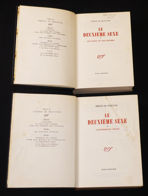 Le deuxième sexe (2 volumes)