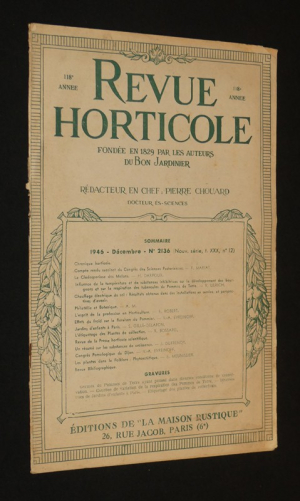 Revue horticole, 118e année, n°2136, décembre 1946