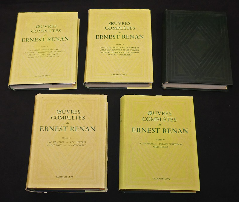 Oeuvres complètes d'Ernest Renan (5 volumes)