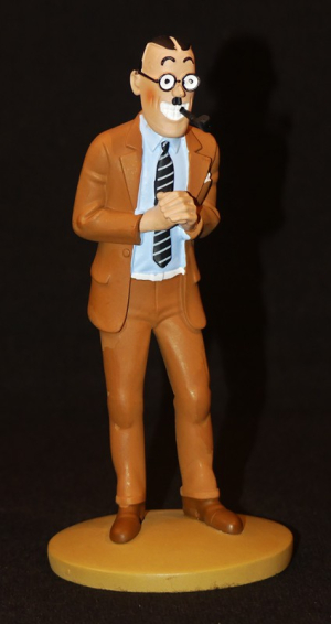 Figurine Tintin : 'J. M. Dawson le policier véreux' de l'album Tintin en Amérique