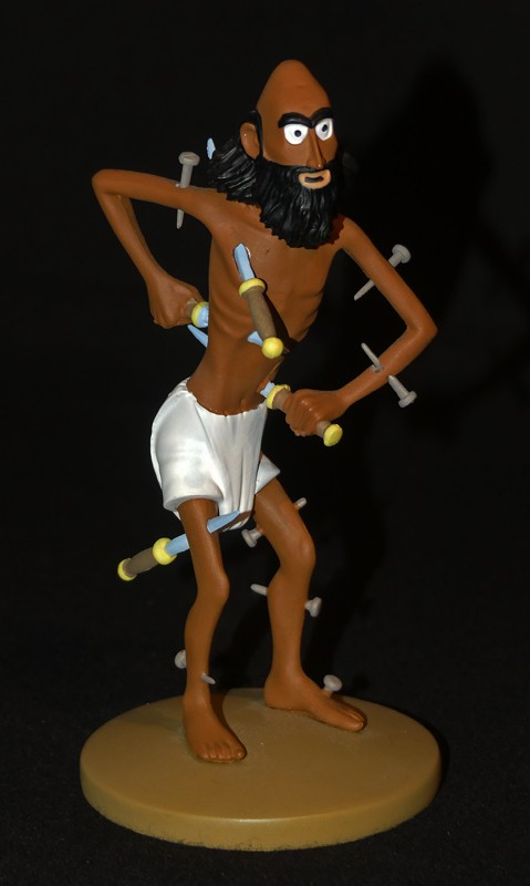 Figurine Tintin : 'Le fakir Cipaçalouvishni, le devin' de l'album Le Lotus Bleu