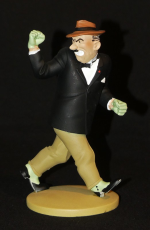 Figurine Tintin : 'Gibbons, la brute' de l'album Le Lotus Bleu