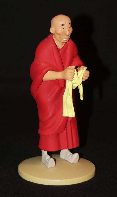 Figurine Tintin : 'Foudre Bénie moine tibétain' de l'album Tintin au Tibet