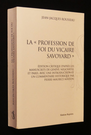 La Profession de foi du vicaire savoyard