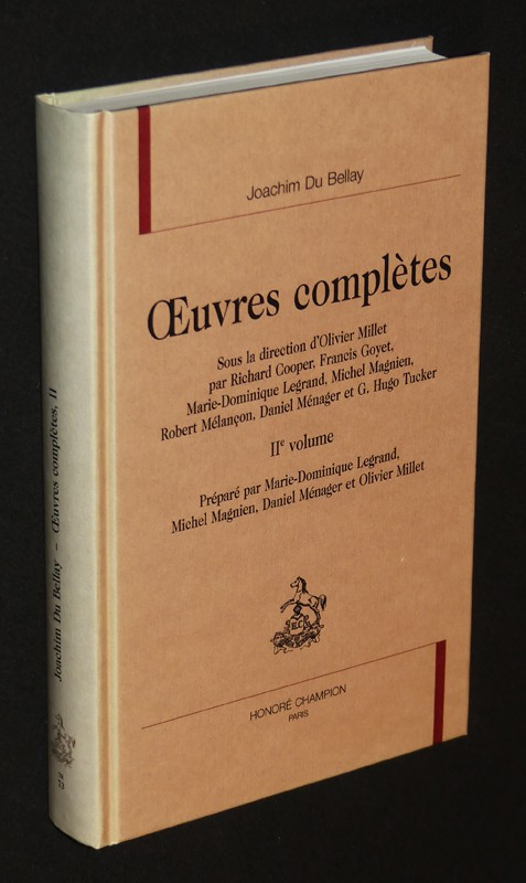 Oeuvres complètes de Joachim du Bellay, 2e volume