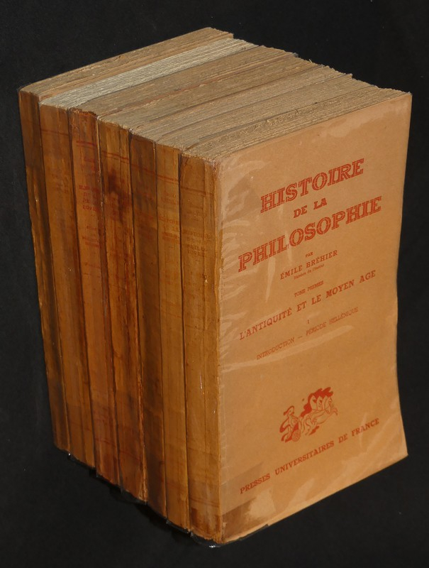 Histoire de la philosophie : L'antiquité et le Moyen-Âge et La philosophie moderne (7 volumes)
