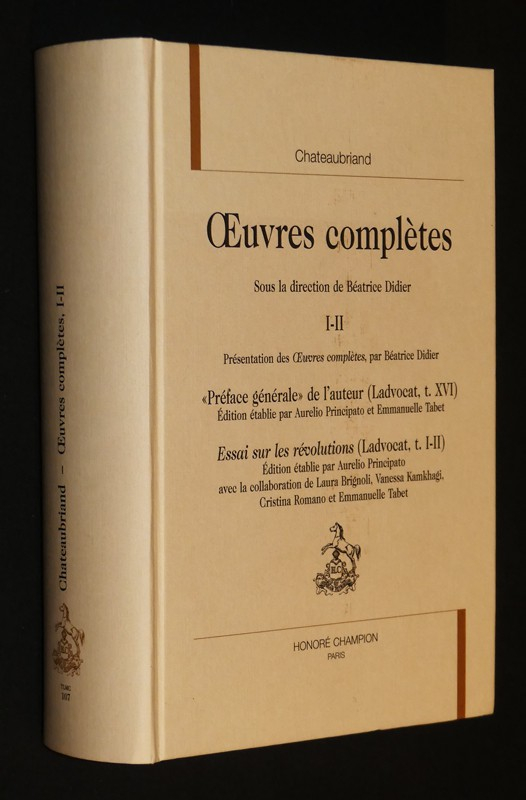 Oeuvres complètes de Chateaubriand, I-II