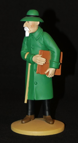Figurine Tintin : 'Basil Bazaroff, le marchand de canons' de l'album L'Oreille cassée