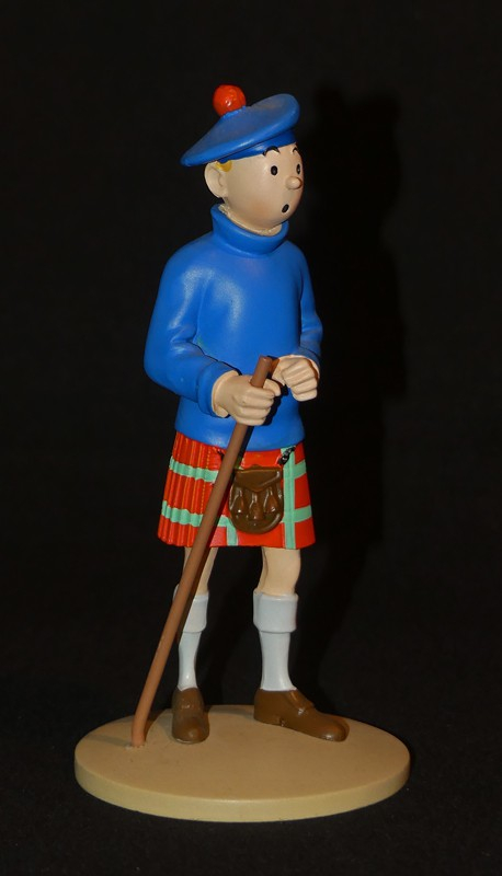Figurine Tintin : 'Tintin en kilt' de l'album L'île Noire