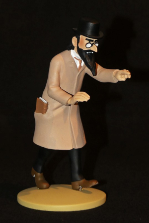 Figurine Tintin : 'Ivan Ivanovitch Sakharine' de l'album Le Secret de la Licorne